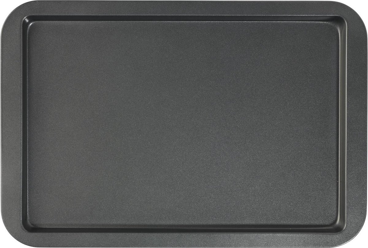 Platte bakvorm bakplaat rechthoekig 33cmx23x2cm | anti-aanbak bakplaat medium
