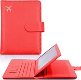 Casemania Passport Cover - Passport Holder - Housse de protection de Luxe pour passeport et porte-cartes - Rouge