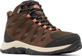 Columbia Redmond III Mid Bottes de Chaussures de randonnée imperméables pour femmes - Bottes de montagne pour femmes - Marron foncé - Taille 39