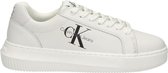 Calvin Klein Chunky Cupsole Lac Up Dames Lage sneakers - Leren Sneaker - Dames - Wit - Maat 36