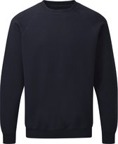 Marine Blauwe heren sweater met raglan mouw merk SG maat L
