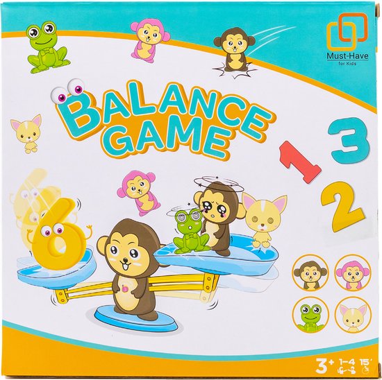 Monkey Balance Wiskunde Spel Speelgoed, Kinderen Weegschaal Educatief Telspeelgoed voor Kleuters/Kleuterschool, Cijfers Leren Wiskundig Onderwijs Tool voor 3-5 Jaar Oude Jongens Meisjes