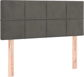 vidaXL Tête de lit Velours Gris foncé 80x5x78/88 cm