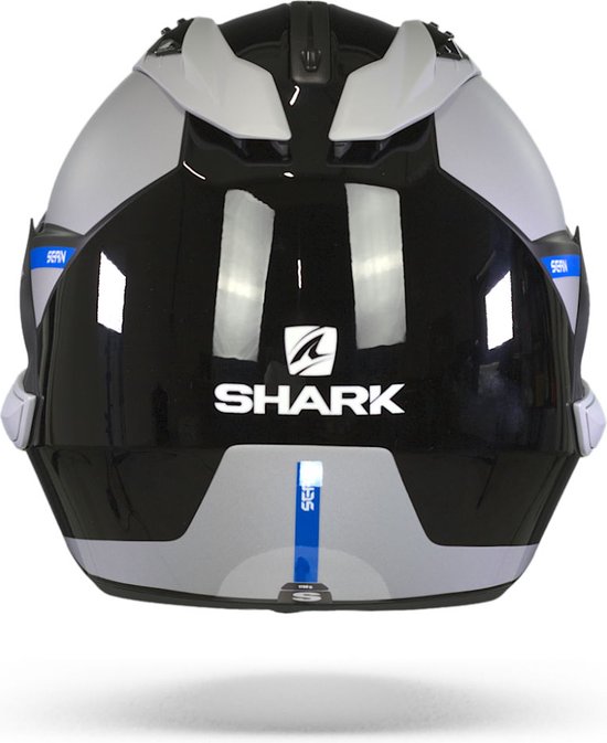 Casque modulable Shark EVO-GT casque moto Tekline argent bleu noir XL 61-62  cm