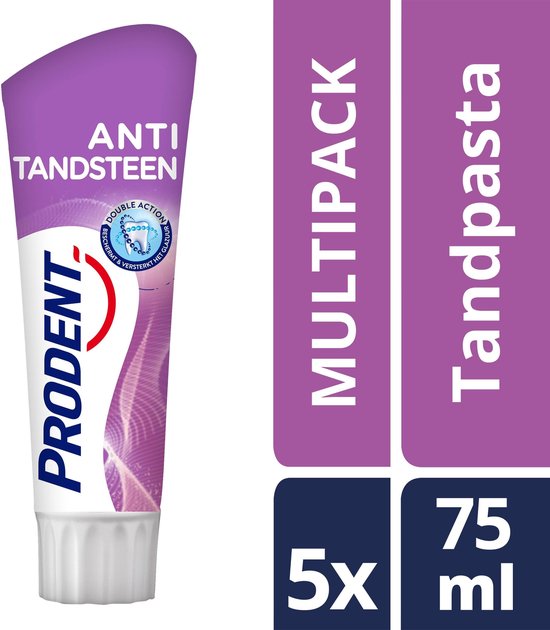 bol.com | Prodent Anti-tandsteen - 5 x 75 ml - Tandpasta