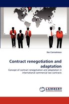 Contract Renegotiation and Adaptation