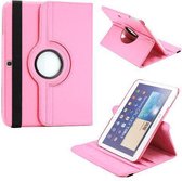 Samsung Galaxy tab 4 T530 T535 Leather 360 Degree Rotating Case Licht Roze Light Pink