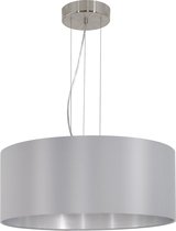 EGLO Maserlo - Hanglamp - 3 Lichts - Ø530mm. - Nikkel-Mat - Grijs, Zilver