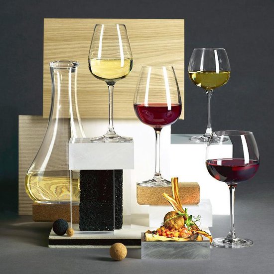 Verres à Vin Rouge Acrylique 400ML 2 Pièces - EUBSWA Incassable Verre à