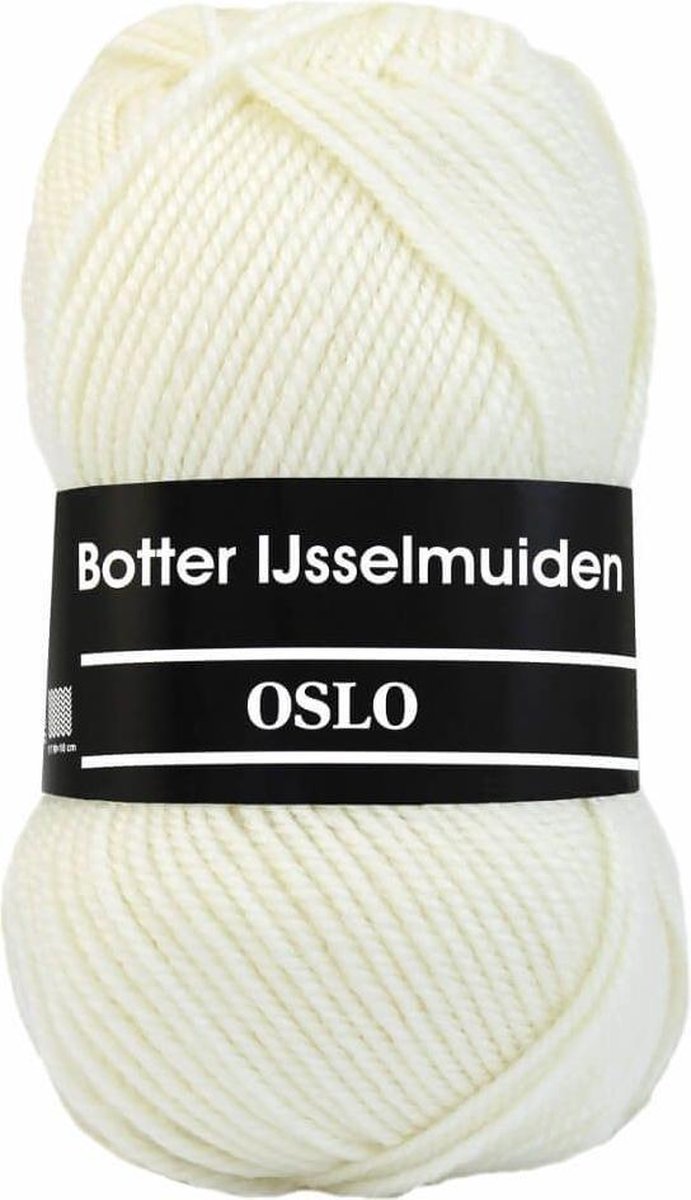 Oslo ecru 04 - Botter IJsselmuiden PAK MET 10 BOLLEN a 100 GRAM. PARTIJ 162467. INCL. Gratis Digitale vinger haak en brei toerenteller