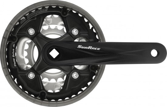 SunRace crankstel FCM500 24-34-42T 170 mm - Sunrace