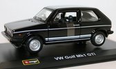 Volkswagen Golf MK1 GTI Zwart 1:32 Burago