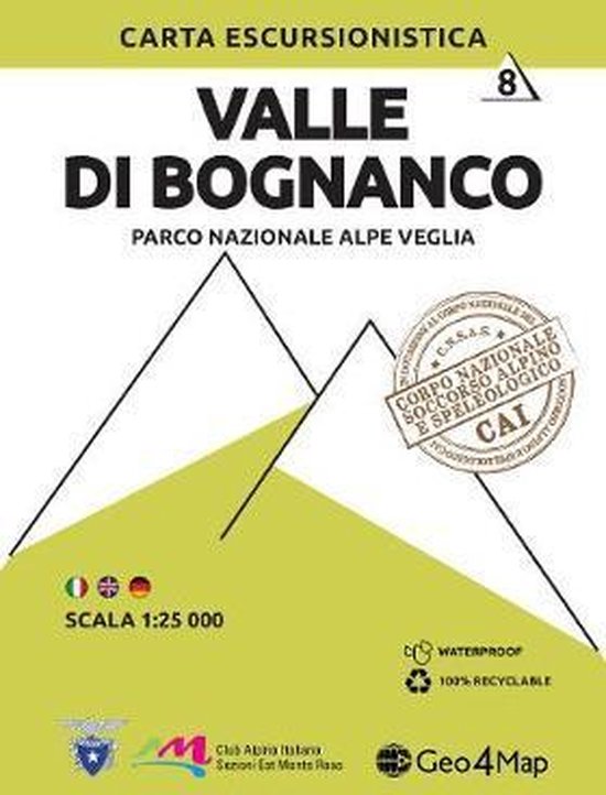 Valle di Bognanco Hiking Map 8 - cover