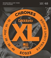 D'Addario ECG23 Chromes Flat Wound Extra Light