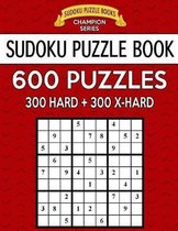 Sudoku Puzzle Book, 600 Puzzles, 300 Hard and 300 Extra Hard