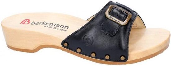 Berkemann -Dames -  zwart - slippers & muiltjes - maat 41.5