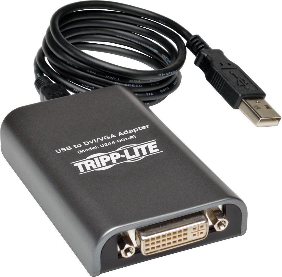 Tripp Lite U244-001-R USB grafische adapter Antraciet