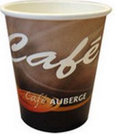 Cafe Auberge | Koffiebeker | Karton | 250 ml | 1000 stuks