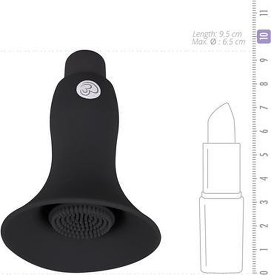 Bol Com Easytoys Vibrerende Tepelstimulator Voor Man En Vrouw Zwart