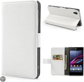 Lychee Wallet Case hoesje Sony Xperia Z1 wit