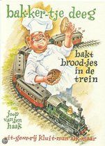 Bakkertje deeg bakt broodjes in de trein