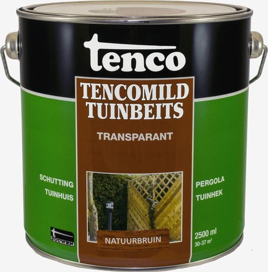 heldin Schuldig Lokken Tenco tencomild tuinbeits transparant natuurbruin - 2 5 liter | bol.com