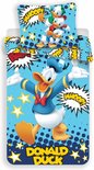 Disney Donald Duck Whoop - Dekbedovertrek - Eenpersoons - 140 x 200 cm - Blauw