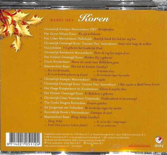 Kerst Met Koren, various artists CD (album) Muziek