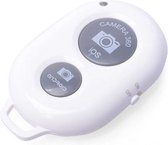 Bluetooth afstandsbediening tbv Selfiestick Smartphone Wit White