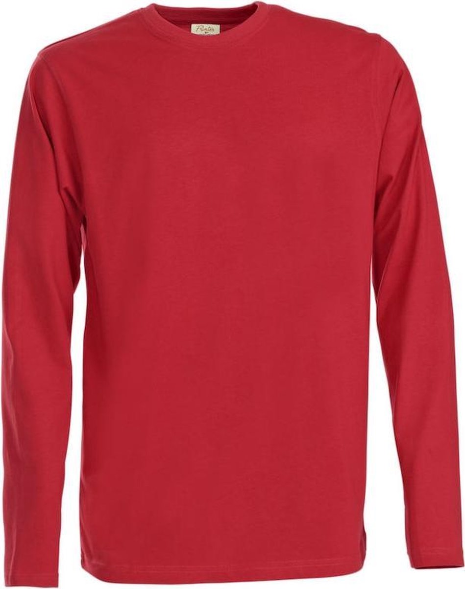 Printer HEAVY T-SHIRT L/S 2264016 - Rood - M