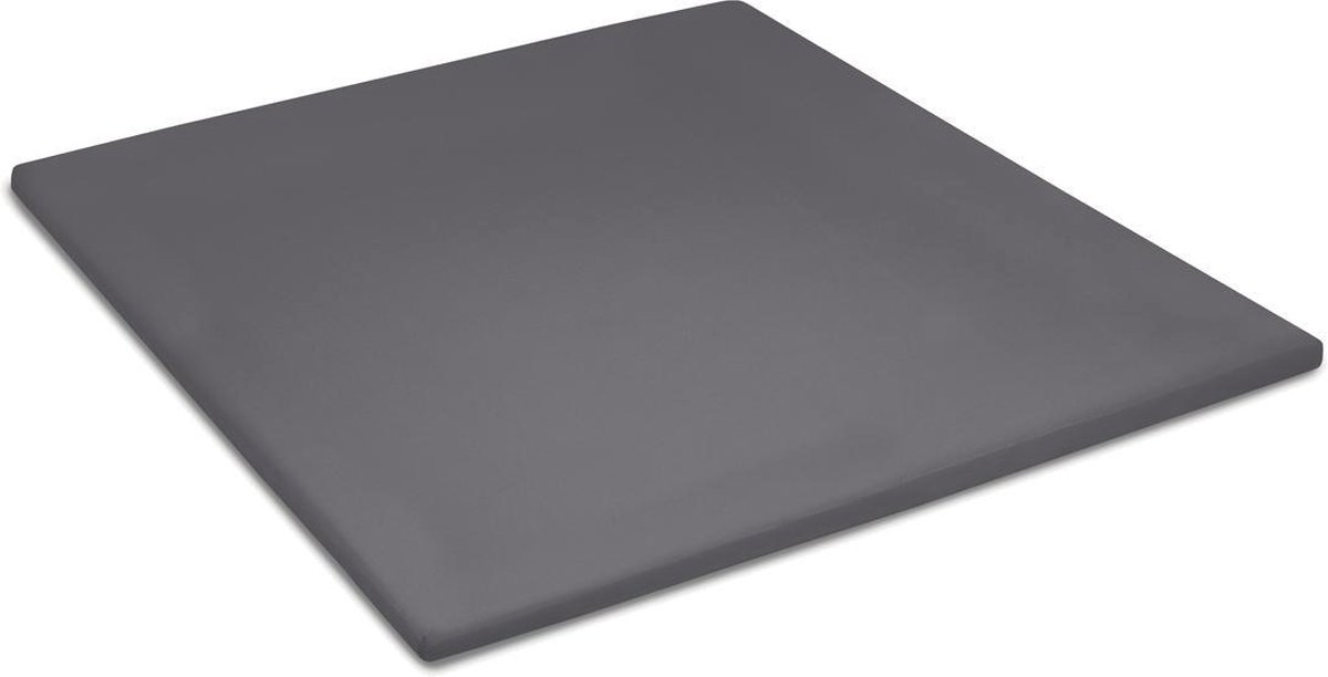 Cinderella Sundays Hoeslaken - Topper - 100% Katoen-Satijn - 200x220 cm - tot 15 cm  - Antraciet