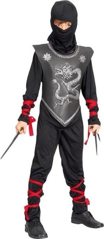 Ninja kostuum voor kinderen 130-140 (10-12 jaar)