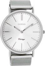 OOZOO Vintage Zilver Horloge  (44 mm) - Zilverkleurig