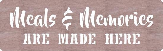 Meals Memories Sign Hout 1 X 37 Cm Wood Wanddecoratie Bol Com