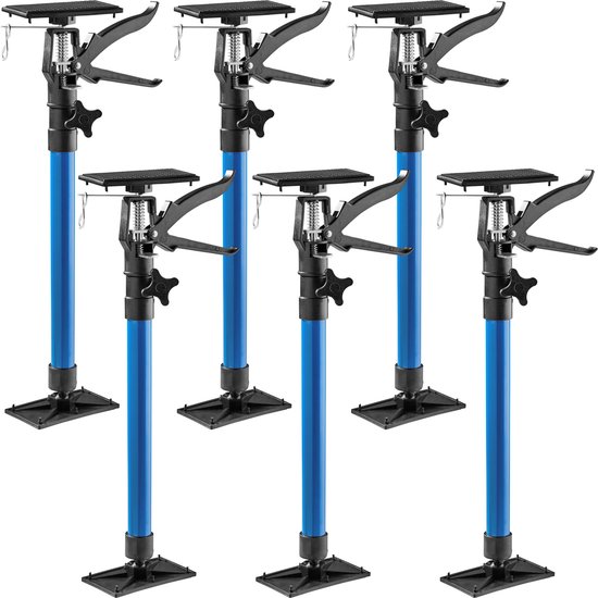TecTake deurspanner, telescoopstang, traploos verstelbaar, eenvoudige bediening, diverse hoeveelheden 4er Set rot| Nr. 402616 blauw