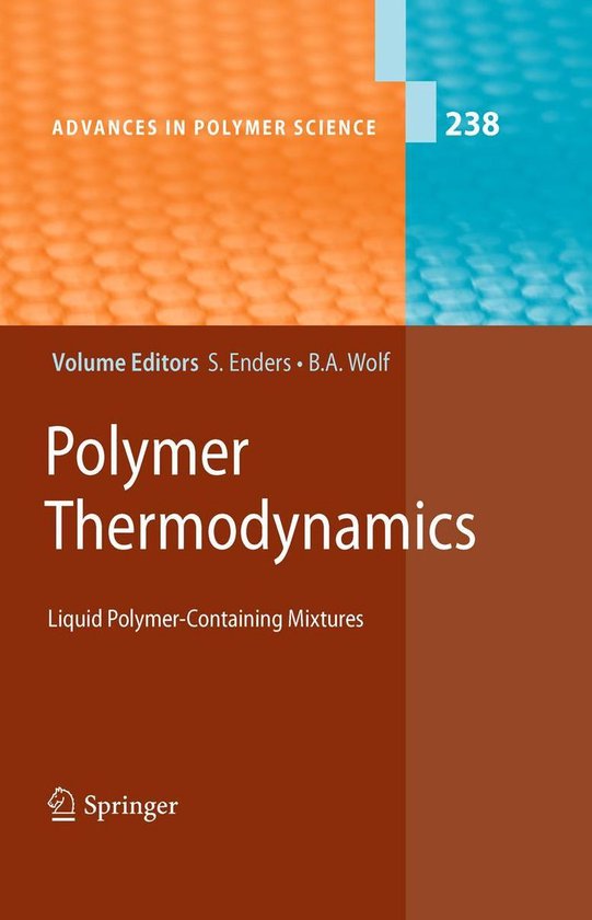 Advances in Polymer Science 238 - Polymer Thermodynamics - cover