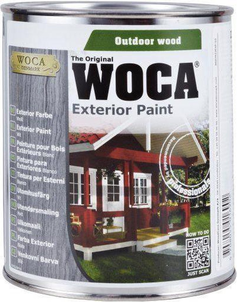 WOCA Exterior Paint Donkergroen - 1 liter