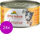 Almo Nature Hfc Alternative Blik Kip - Kattenvoer - 24 x 70 g
