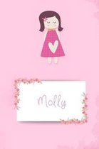 Molly: Personalized Sudoku Activity Notebook - 100 Puzzles - Travel Size Brain Logic Puzzle Book - Game Instructions and Answ