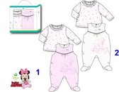 Minnie Mouse wit boxpakje + shirt maat 56/62 - giftset
