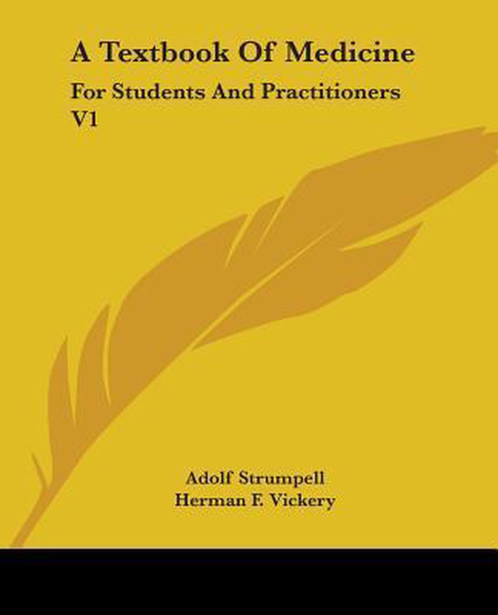 A Textbook Of Medicine van Adolf Strumpell