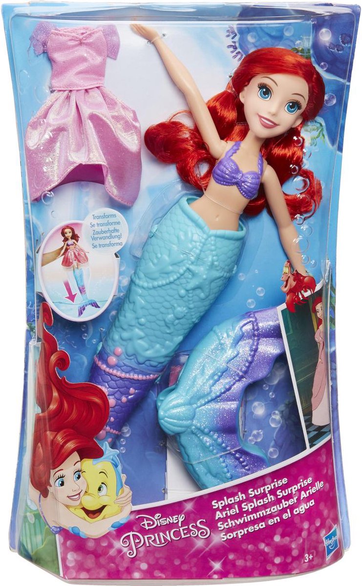 Eerlijk vervoer milieu Disney Princess Spetterverrassing Ariel - Pop | bol.com