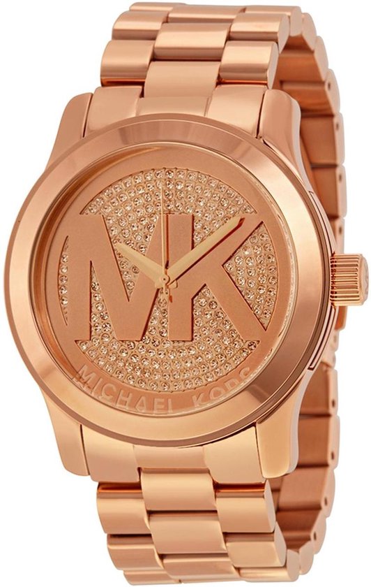 Michael Kors MK5661 Runway Horloge Staal Ros kleurig 45 mm