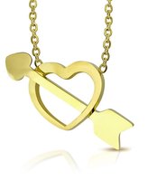Amanto Ketting Cybren Gold - 316L Staal - Hart - 20x15mm - 50cm