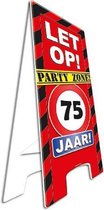 Waarschuwingsbord 75 jaar