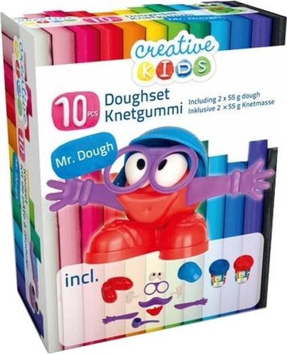 Creative Kids Kleiset Mr Dough 10-delig Rood