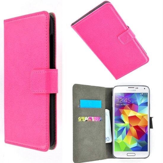 genoeg een beetje lunch Samsung Galaxy S4 VE Wallet Bookcase hoesje Roze | bol.com