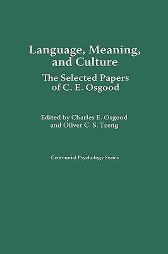 Language, Meaning, and Culture - cover