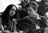 Poster Jonge Bob Dylan met Joan Baez - Large 50x70 cm - King and Queen of Folk