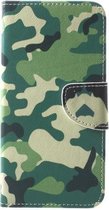 iPhone XR wallet agenda hoesje camouflage